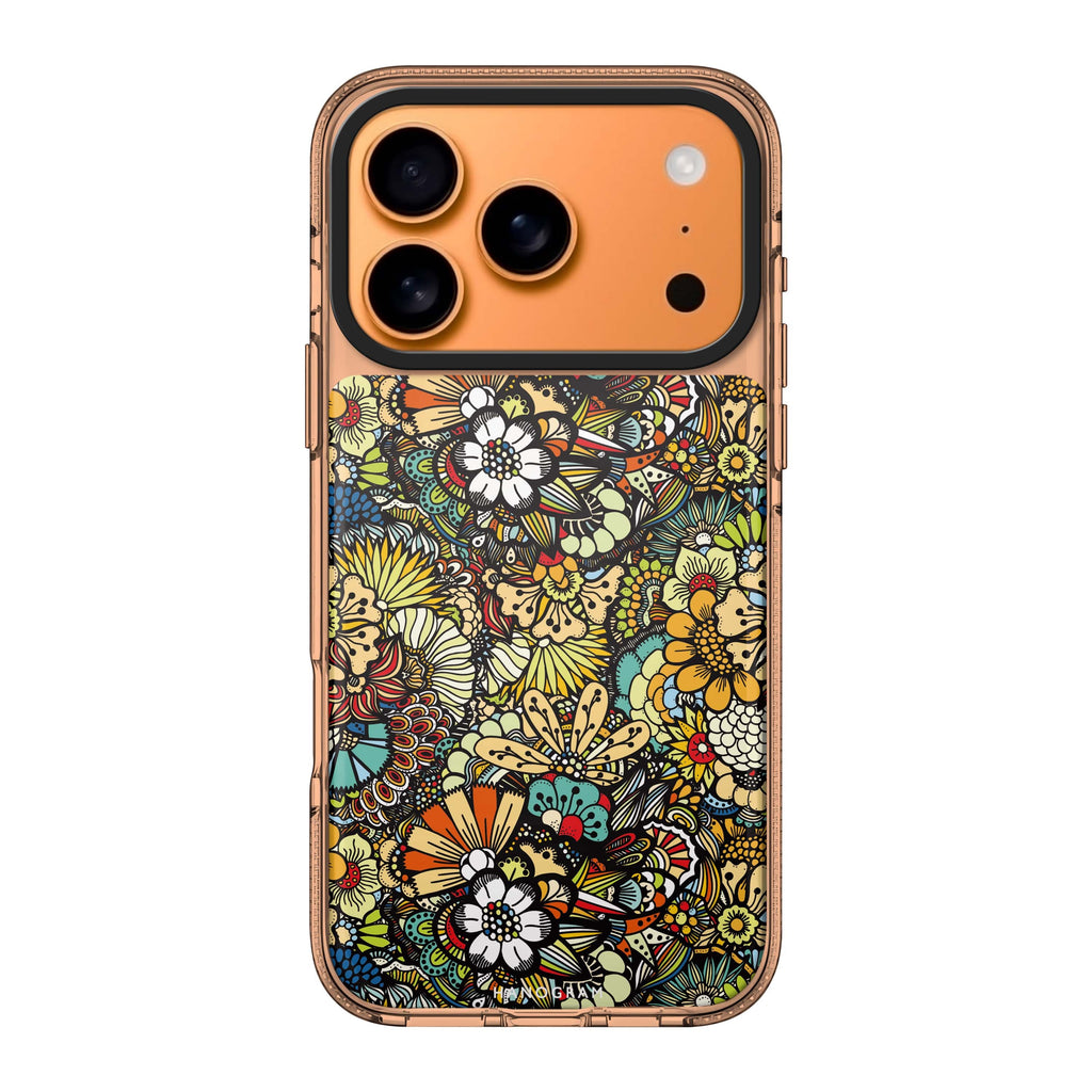 Blooming Harmony iPhone 17 Pro Max MagSafe 水晶透明保護殼 花卉圖案設計 圖1