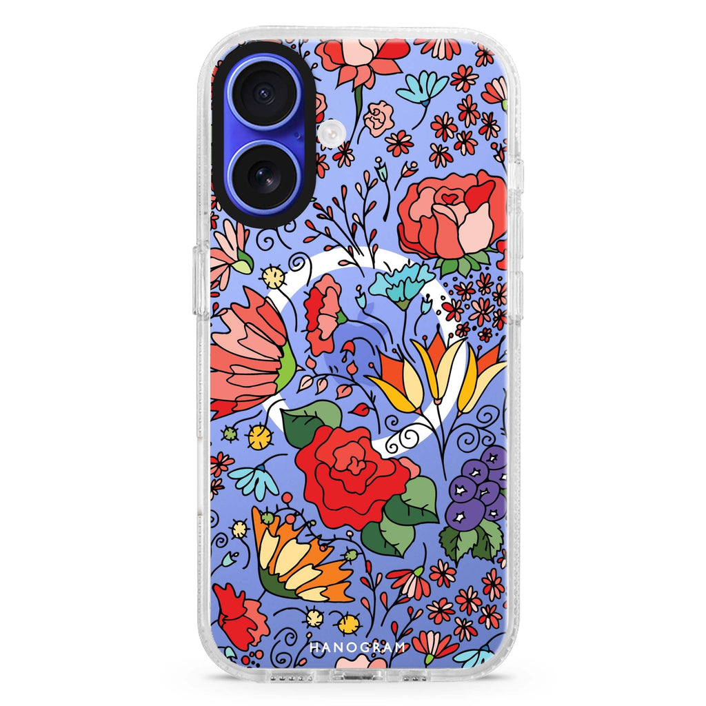 Petal Poetry Magsafe 兼容水晶透明保護殼
