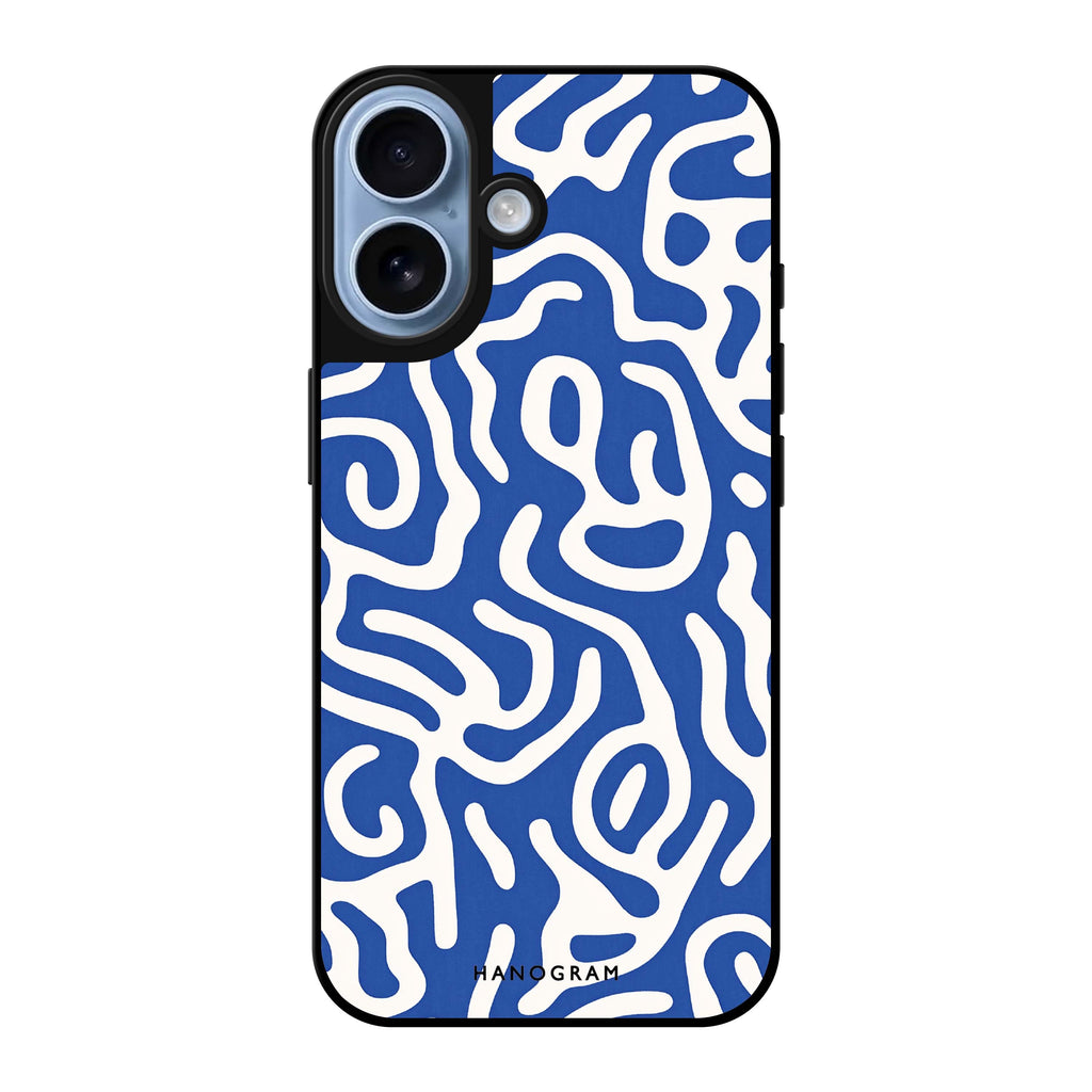 Reflective iPhone 16 Mirror Case –Coastal Curves Design