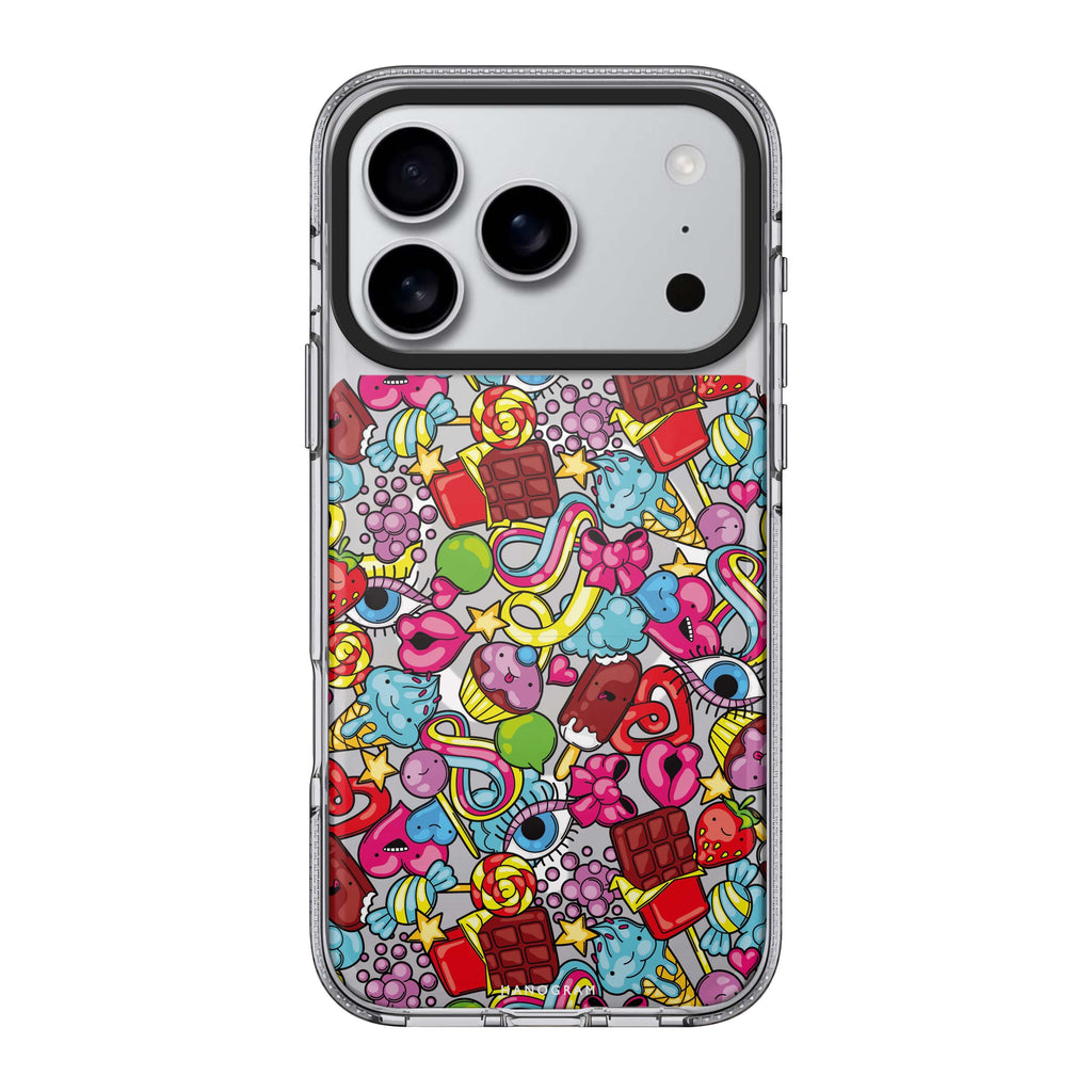 Doodle Delights iPhone 17 Pro Max MagSafe 水晶透明保護殼 插畫圖案設計 圖1