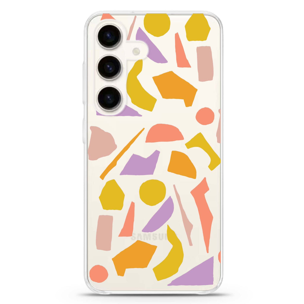 Lovely black & white Samsung Galaxy S26/S25/S24 水晶透明保護殼正面展示