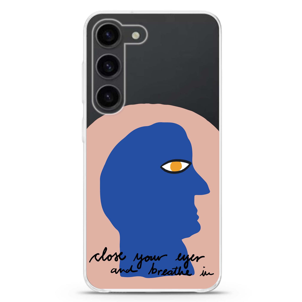 Breathe in Samsung Galaxy 水晶透明保護殼