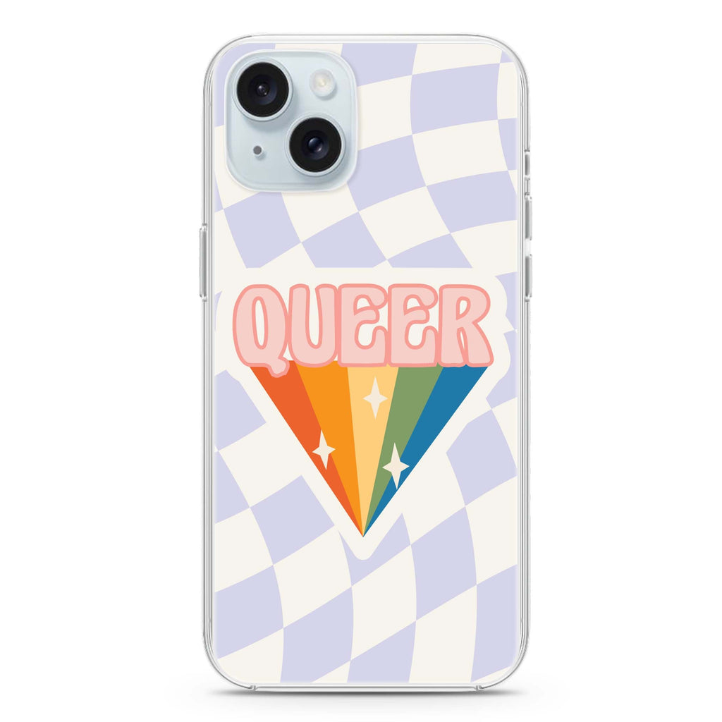 Queer iPhone 15 水晶透明保護殼