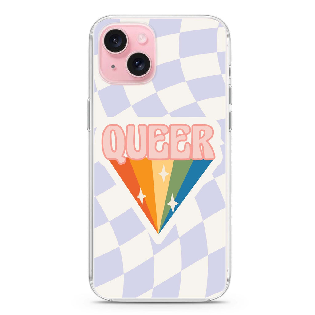 Queer iPhone 15 plus 水晶透明保護殼