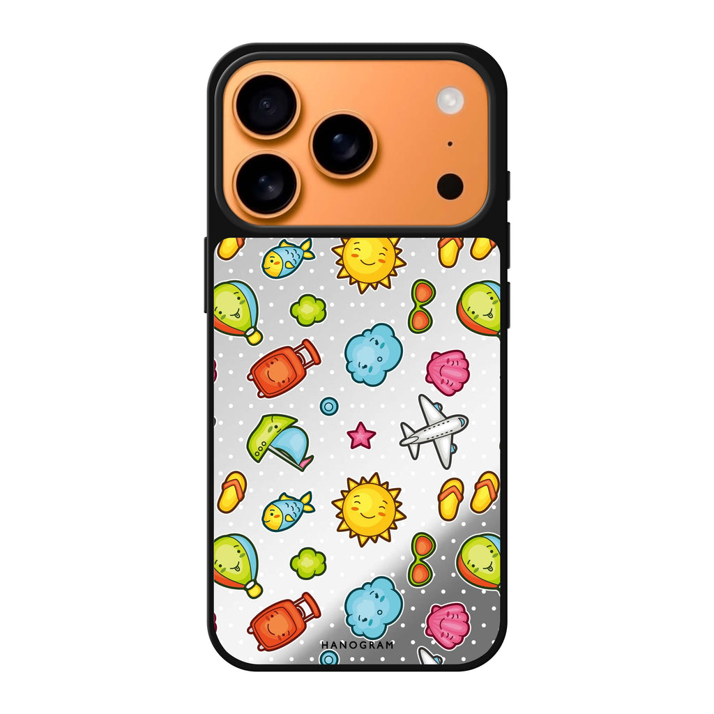 Animagic Adorables 圖案 iPhone 17 Pro Max 鏡面手機殼主圖