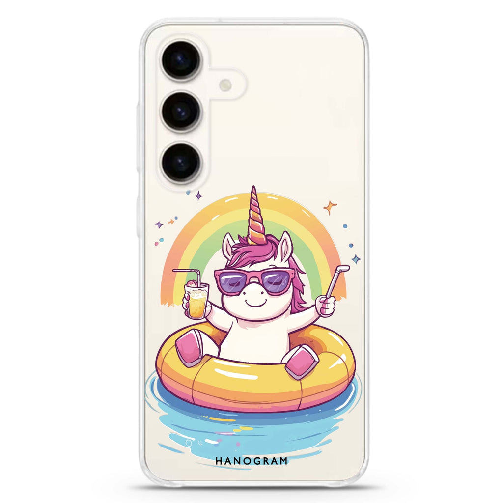 Floaticorn Samsung Galaxy S26/S25/S24 水晶透明保護殼正面展示