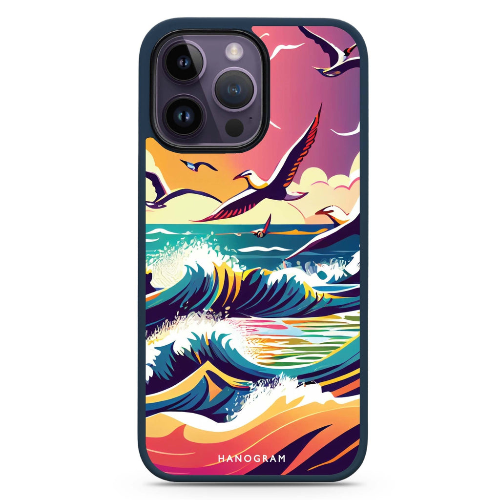 Waves & seagulls 防衝擊保護殼
