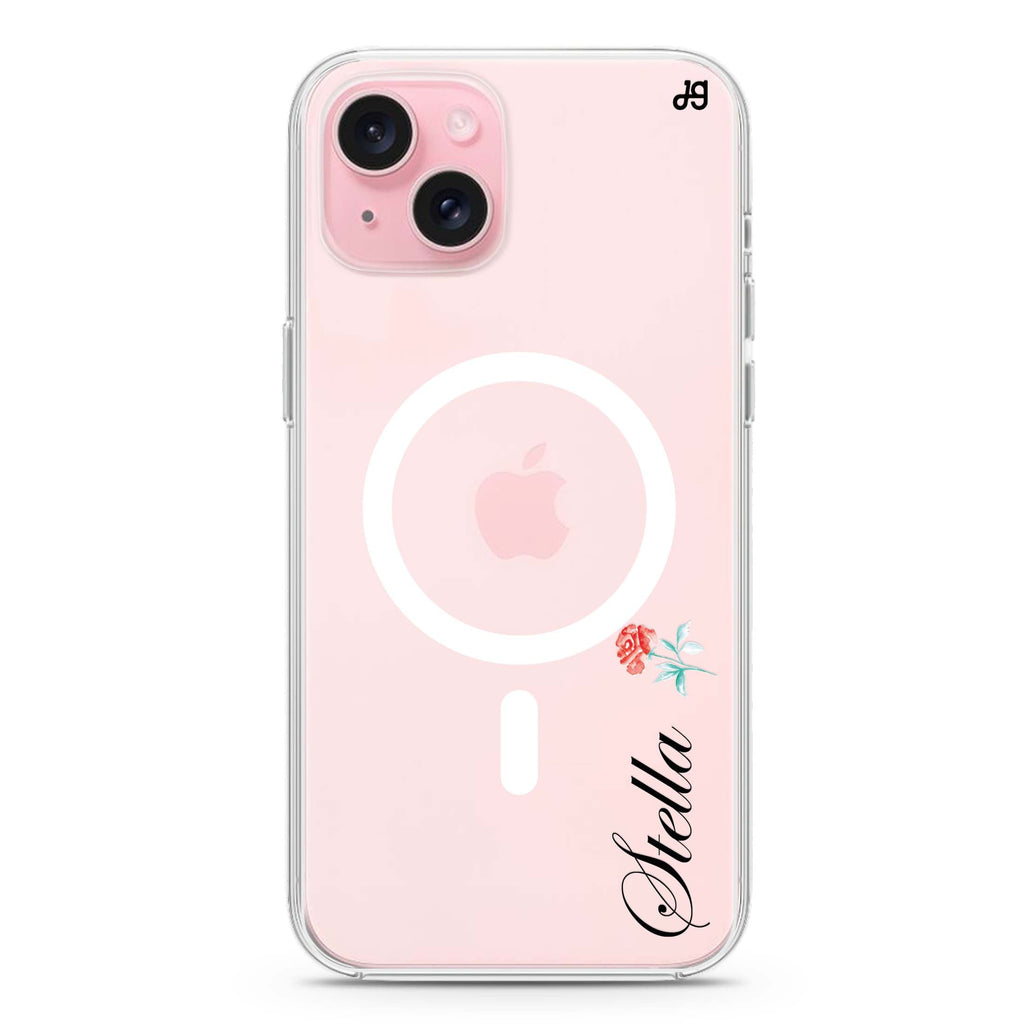 Little Flower II iPhone 15 Magsafe 兼容水晶透明保護殼