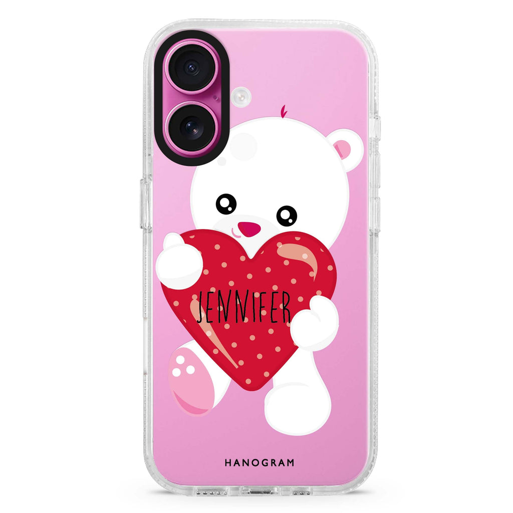 Lovely Bear 水晶透明保護殼