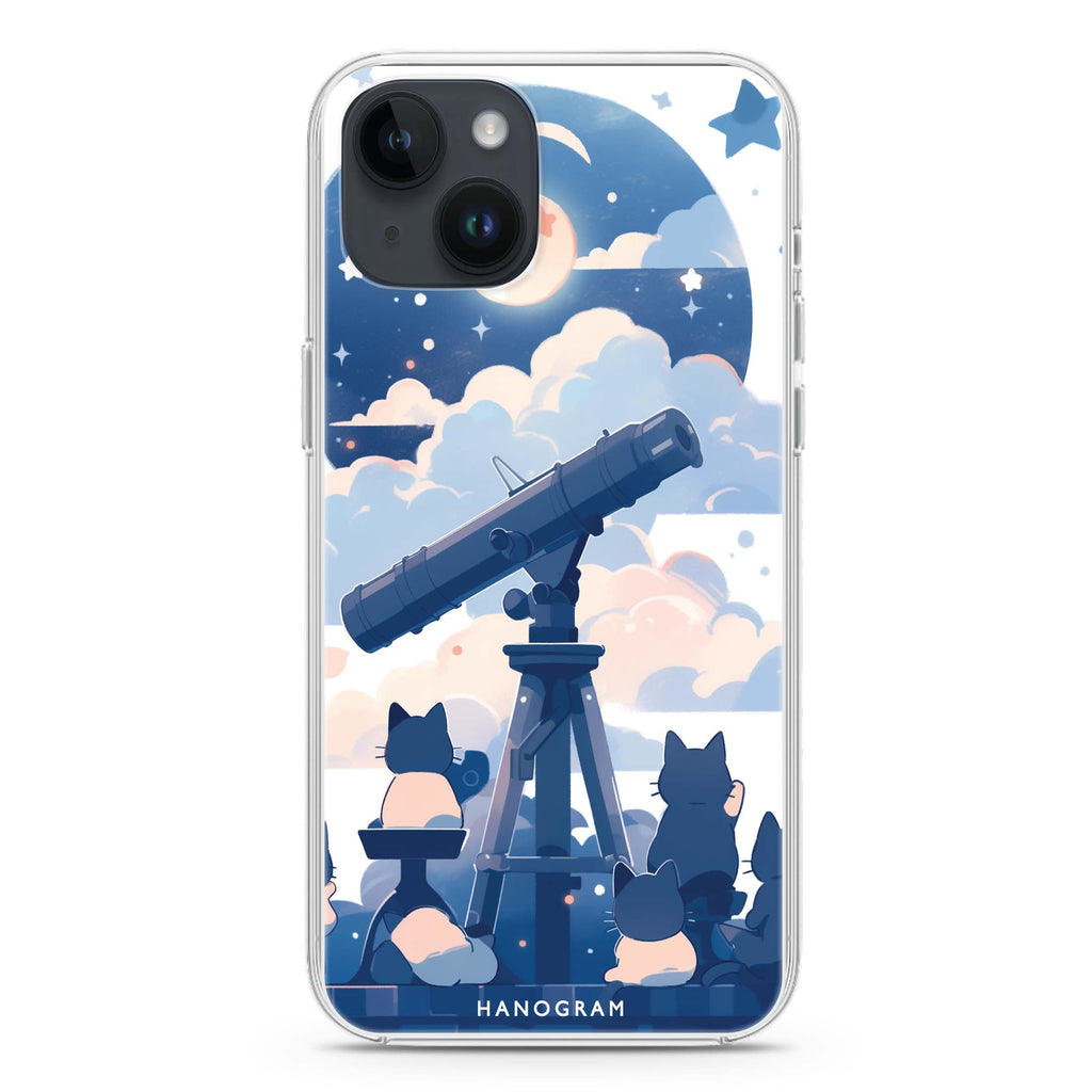 StarGaze Kitty iPhone 14 Magsafe 兼容水晶透明保護殼