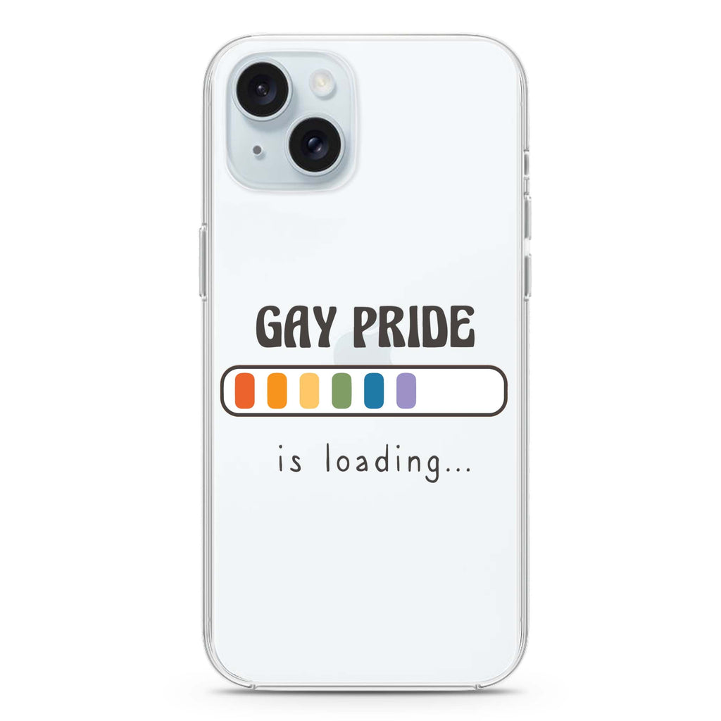 Gay Pride is loading iPhone 15 plus 水晶透明保護殼