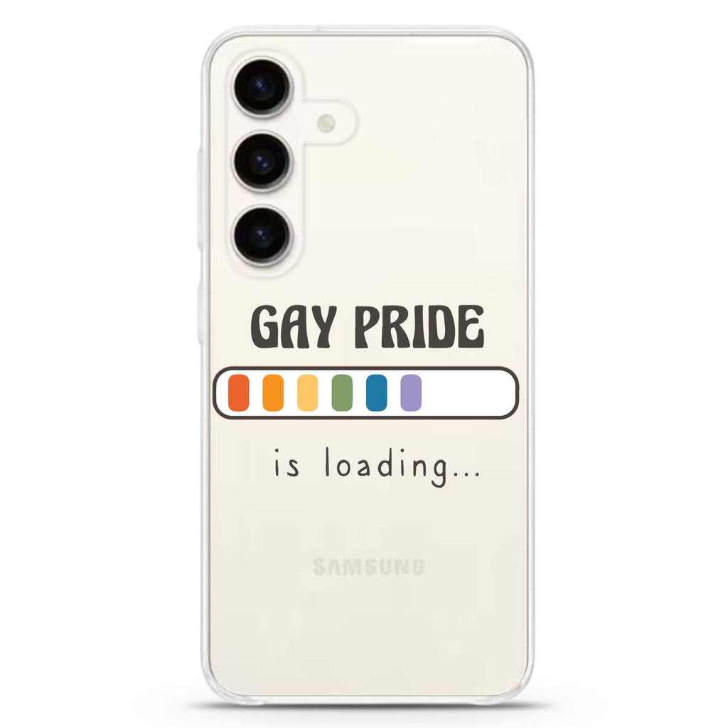 Gay Pride is loading Samsung Galaxy S26/S25/S24 水晶透明保護殼正面展示