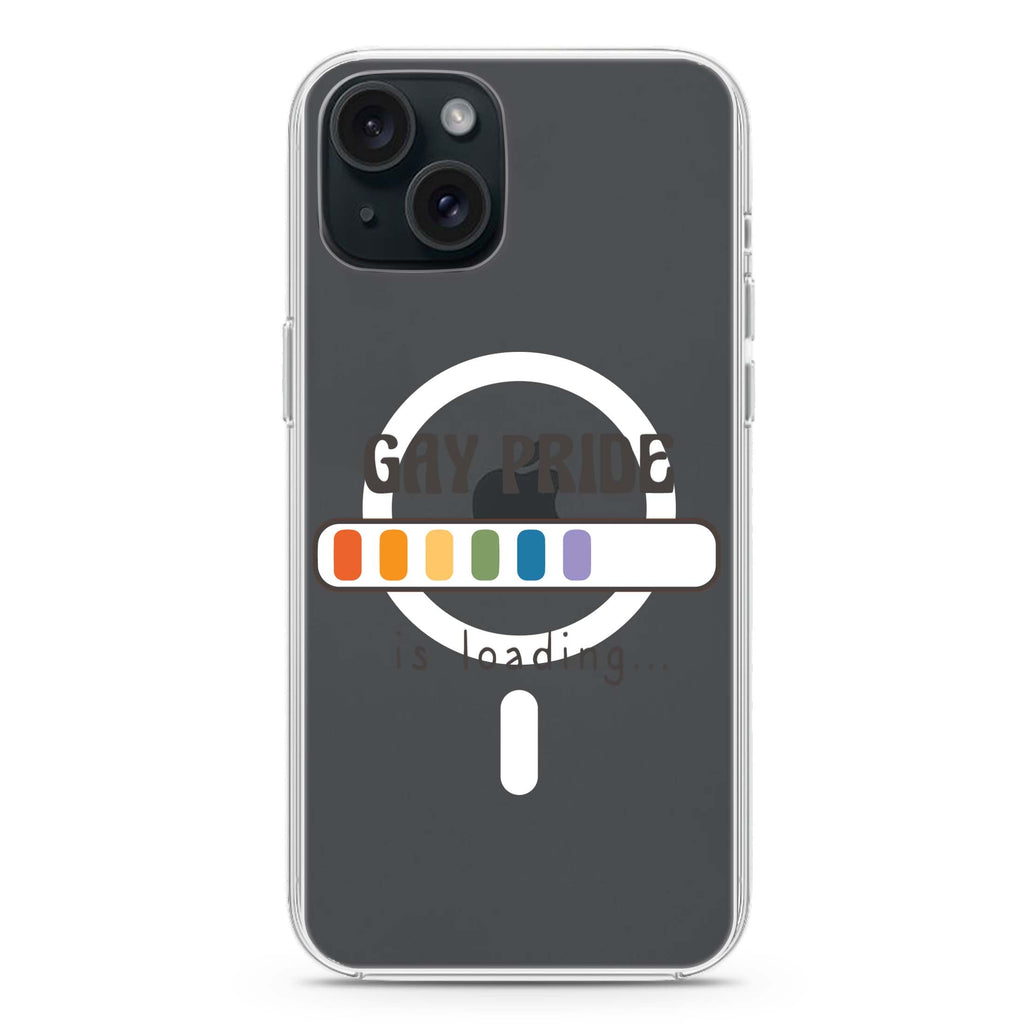 Gay Pride is loading iPhone 15 Plus Magsafe 兼容水晶透明保護殼