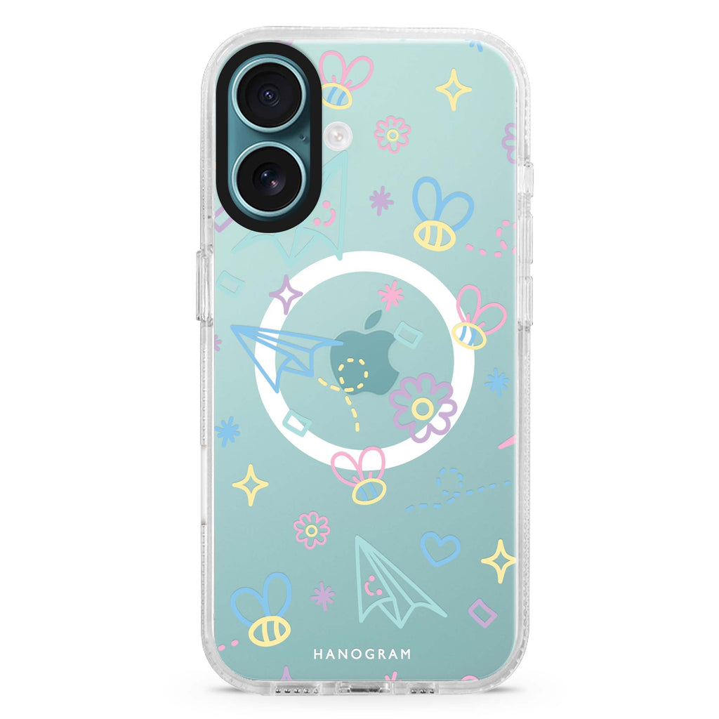 Playful Patterns Magsafe 兼容水晶透明保護殼