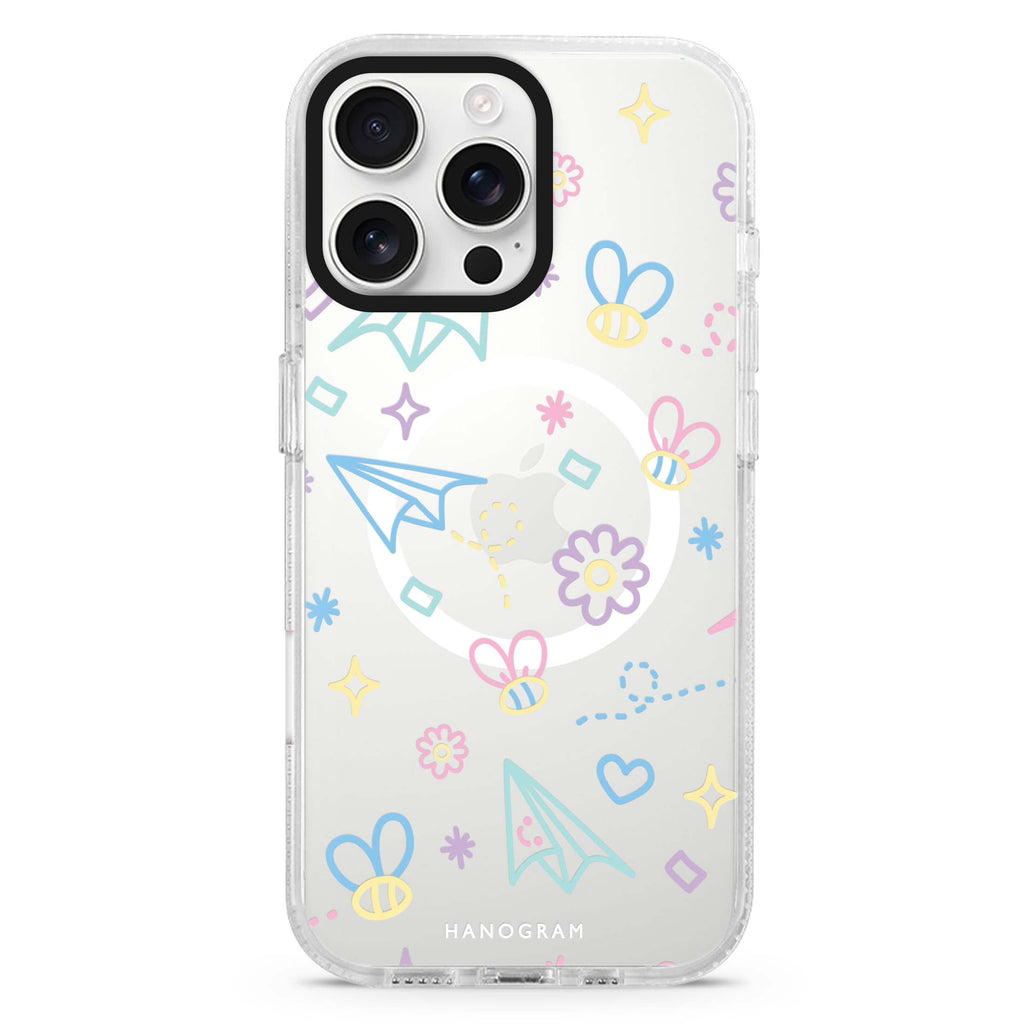 Playful Patterns Magsafe 兼容水晶透明保護殼