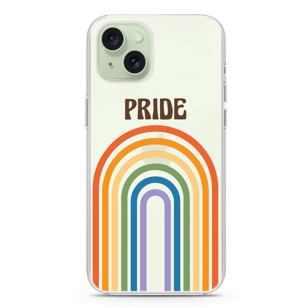 Rainbow Pride iPhone 15 水晶透明保護殼
