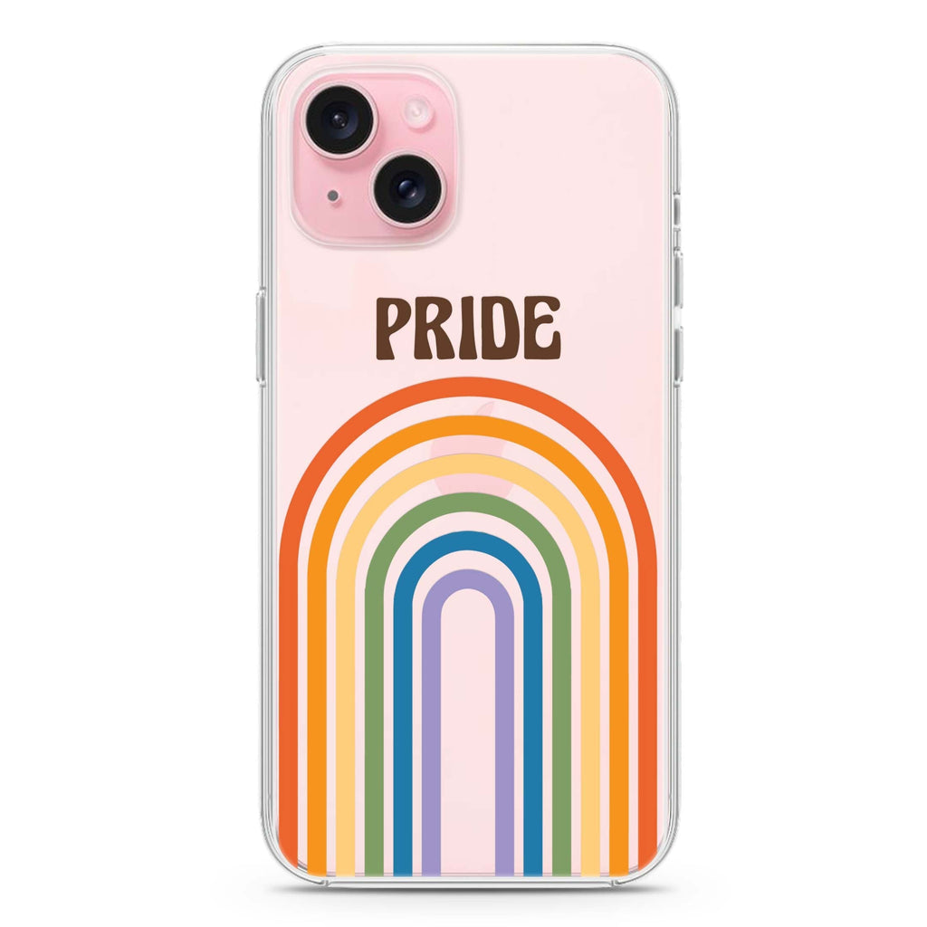 Rainbow Pride iPhone 15 plus 水晶透明保護殼