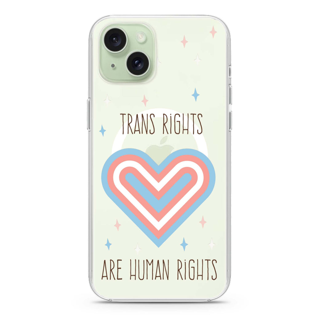 Human Rights iPhone 15 Magsafe 兼容水晶透明保護殼