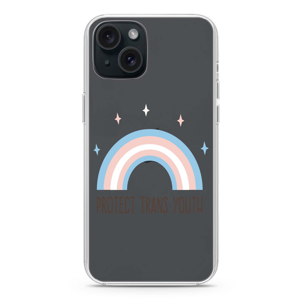 Protect Trans Youth iPhone 15 plus 水晶透明保護殼