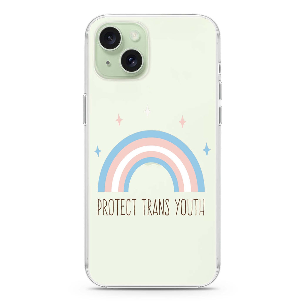 Protect Trans Youth iPhone 15 水晶透明保護殼