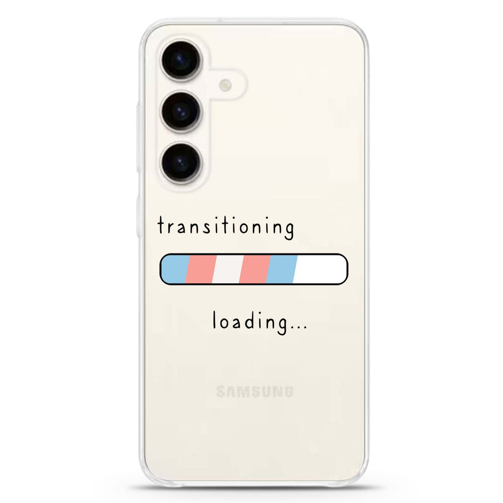 Transitioning Samsung Galaxy S26/S25/S24 水晶透明保護殼正面展示