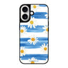 Reflective iPhone 16 Mirror Case –Daisy Lines Design