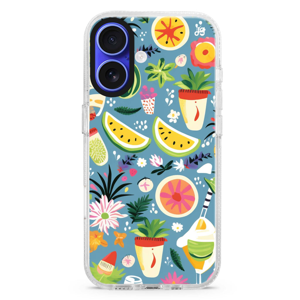 Tropical Treats Magsafe 兼容水晶透明保護殼
