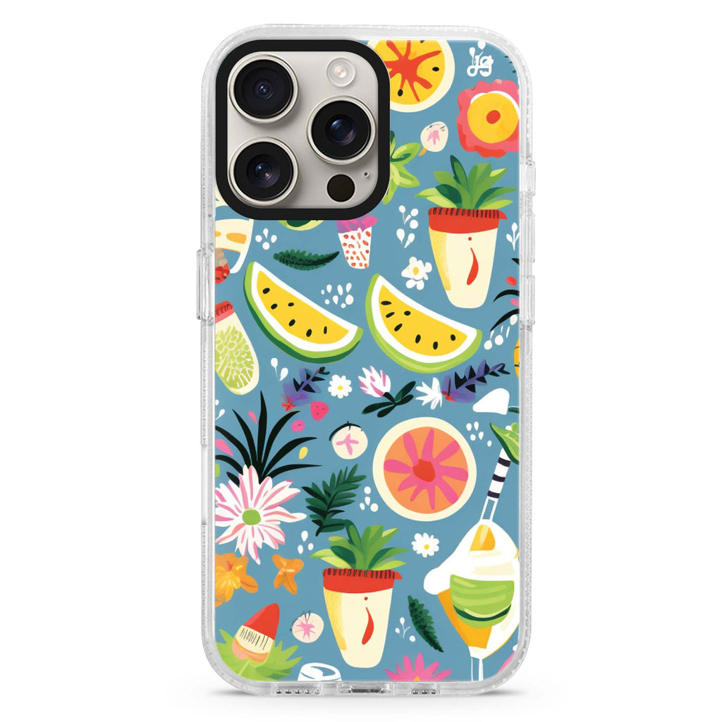 Tropical Treats Magsafe 兼容水晶透明保護殼
