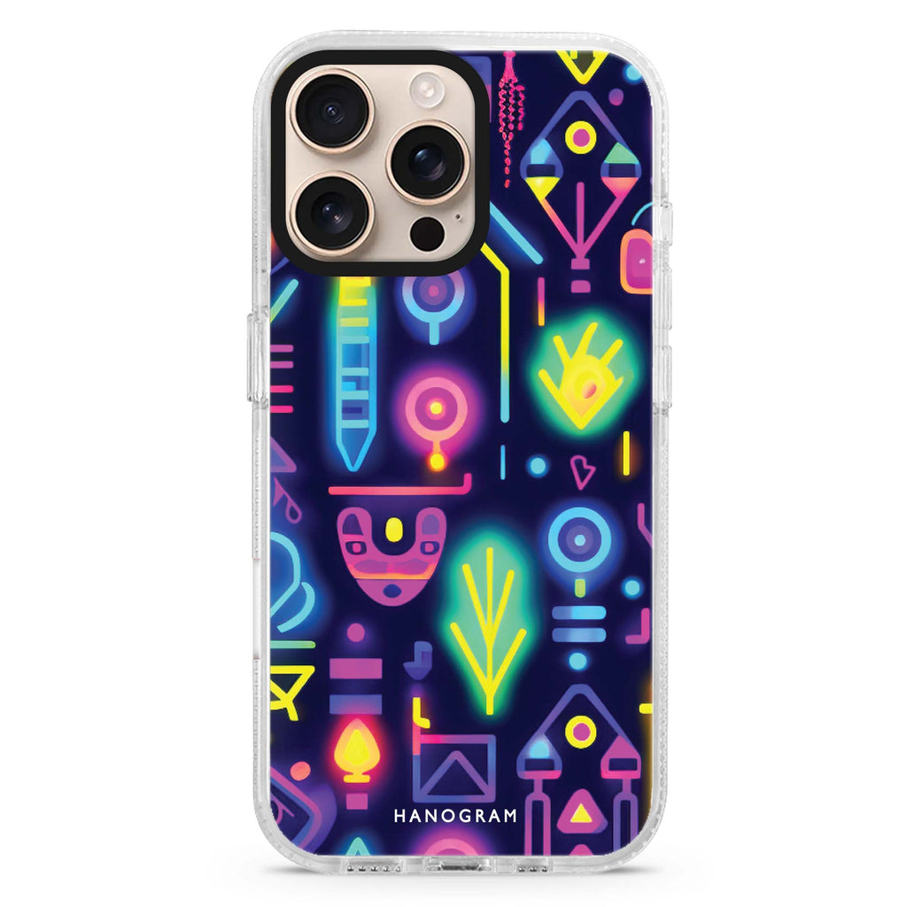 Neon Sparkle iPhone 16 Pro & 16 Pro Max Case - Personalized and Stylish Protection