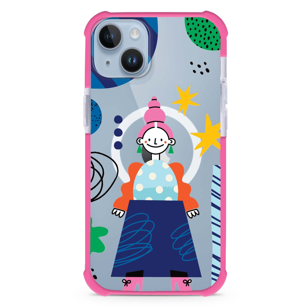 Abstract People iPhone 15 Plus Magsafe 兼容超強防摔保護殼
