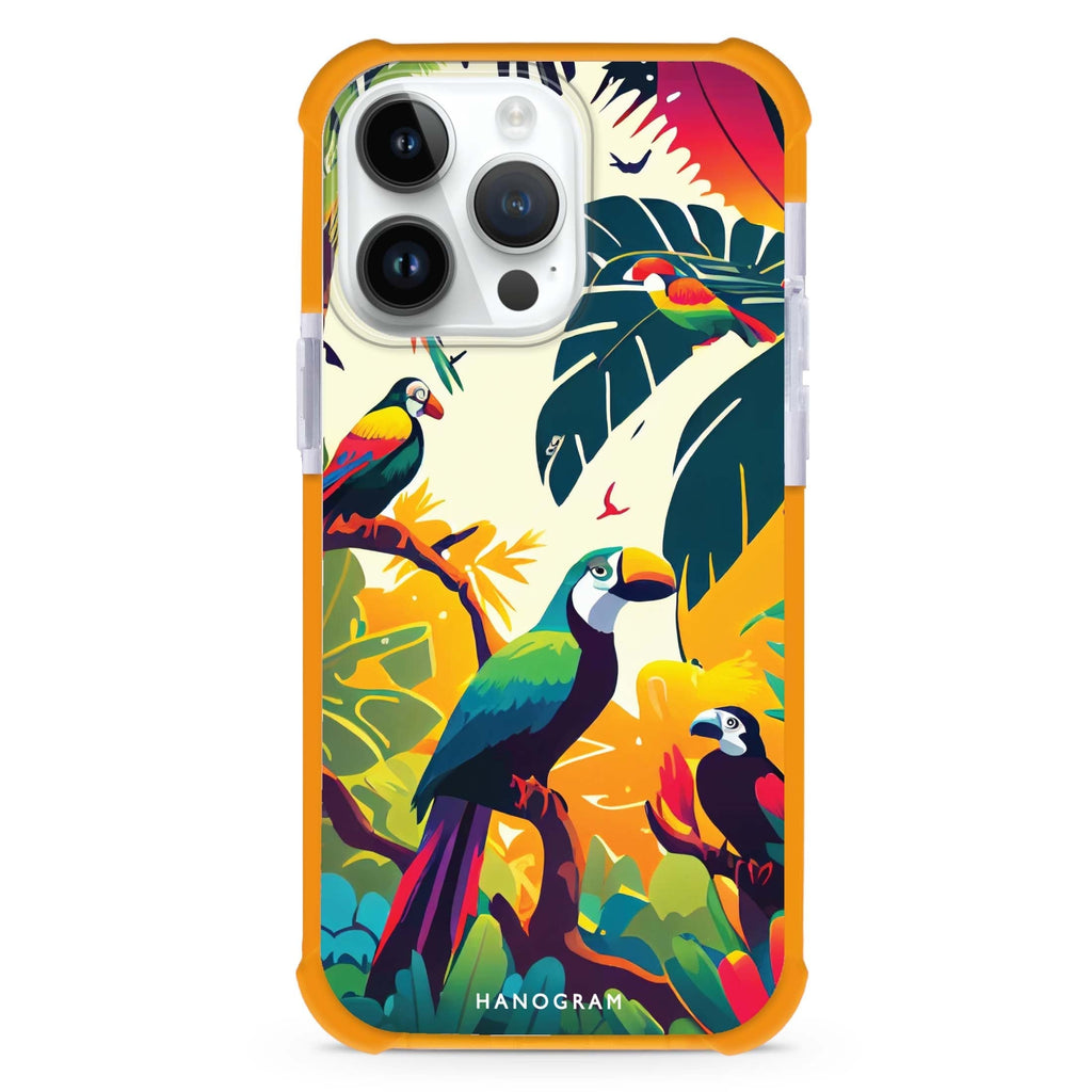 Tropical birds iPhone Magsafe 兼容超強防摔保護殼