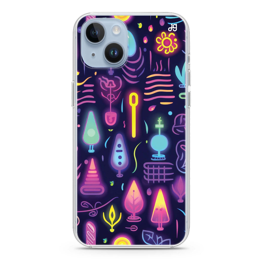 Sparkling Neon iPhone 14 Plus 水晶透明保護殼