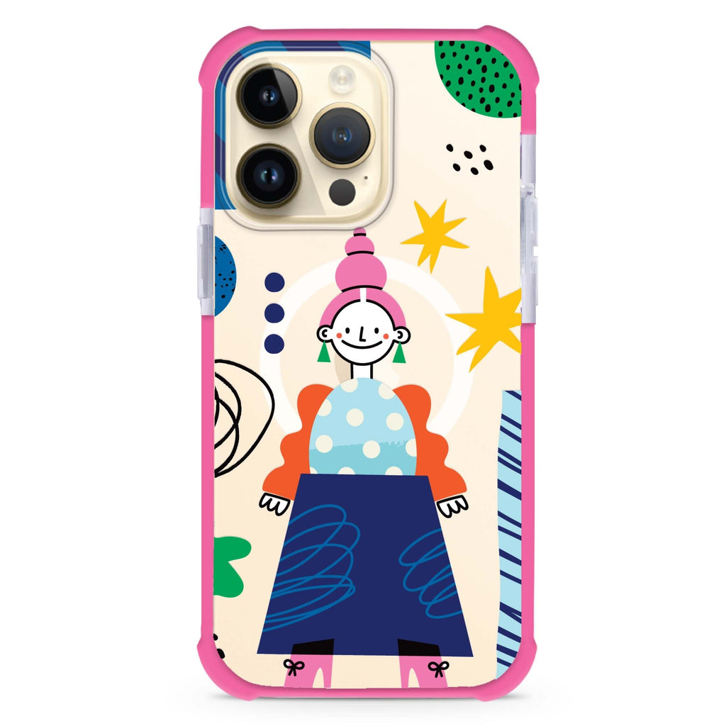 Abstract People iPhone Magsafe 兼容超強防摔保護殼