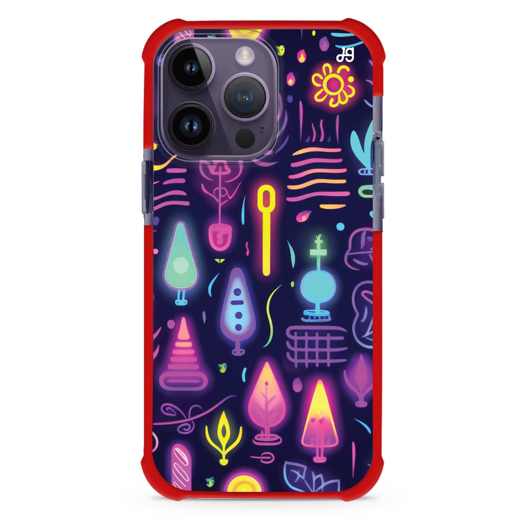 Sparkling Neon iPhone Magsafe 兼容超強防摔保護殼