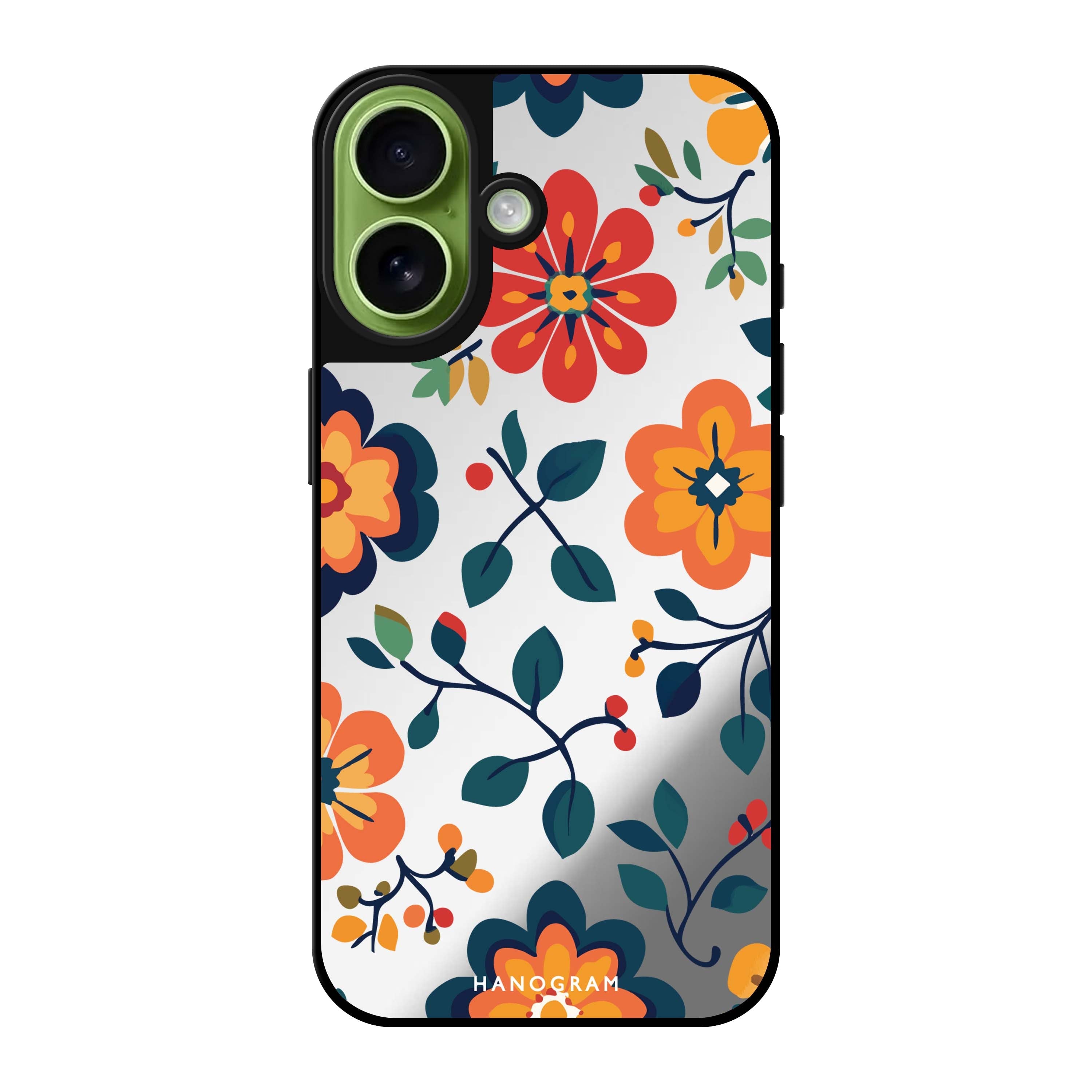 Pretty Floral iPhone 15 Pro Max Magsafe 兼容水晶透明保護殼