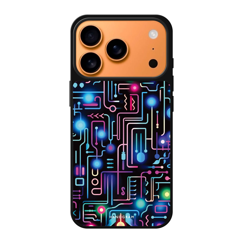 Glow Spectrum 彩色圖案 iPhone 17 Pro Max 鏡面手機殼主圖