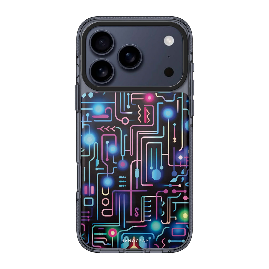 Glow Spectrum iPhone 17 Pro Max MagSafe 水晶透明保護殼 插畫圖案設計 圖1