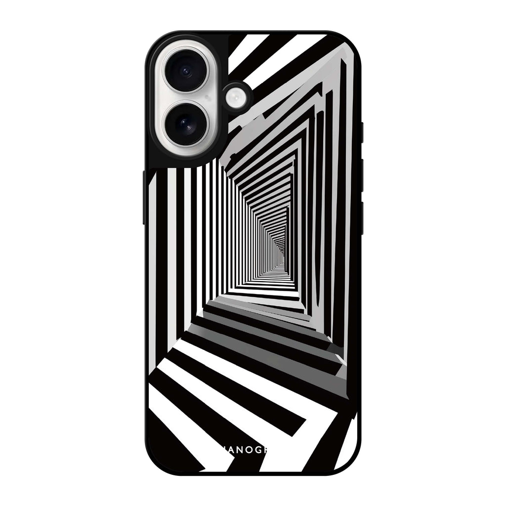 Reflective iPhone 16 Mirror Case –Warped Vision Design