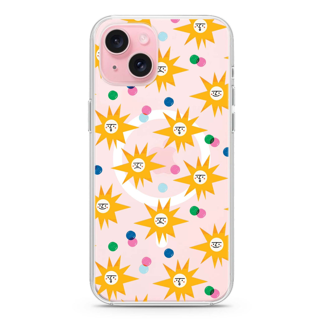 Wow Sun iPhone 15 Plus Magsafe 兼容水晶透明保護殼