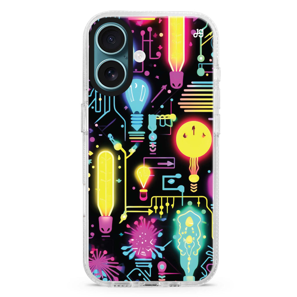 Neon Cascade Magsafe 兼容水晶透明保護殼