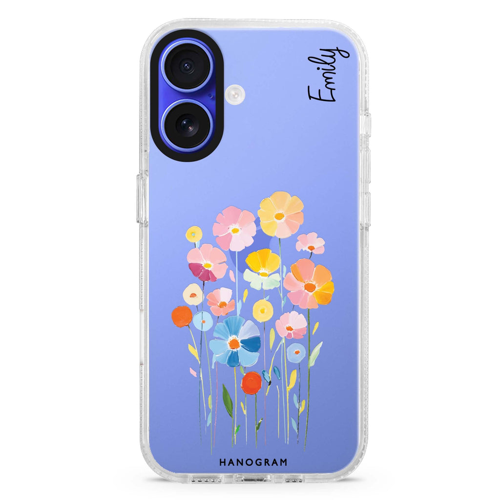 Floral Elegance 水晶透明保護殼