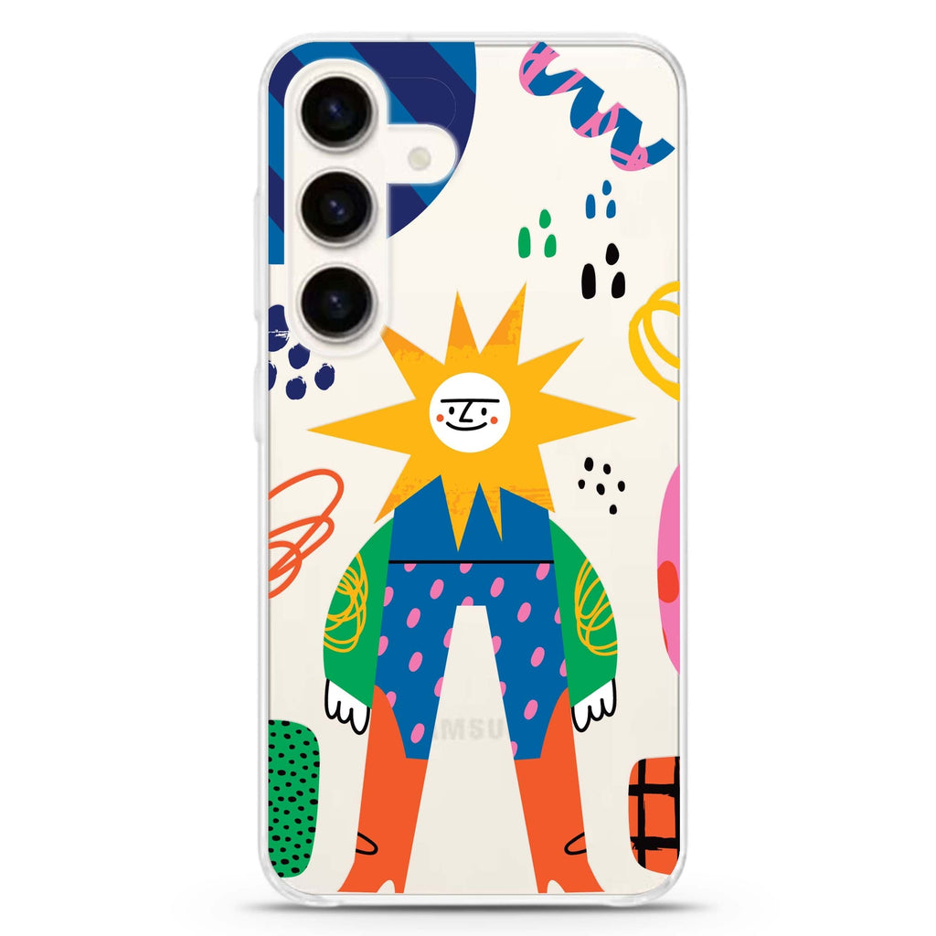 Abstract People Samsung Galaxy S26/S25/S24 水晶透明保護殼正面展示