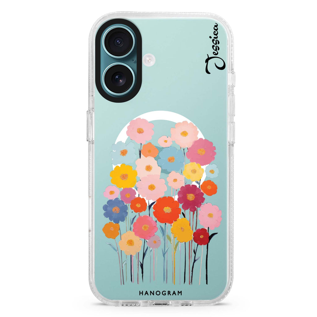 Garden Blooms Magsafe 兼容水晶透明保護殼