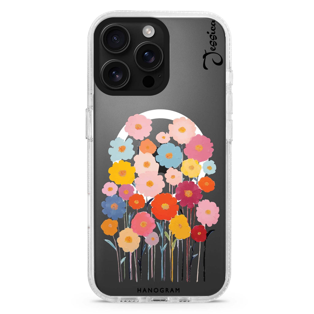 Garden Blooms Magsafe 兼容水晶透明保護殼