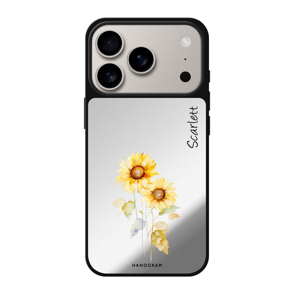 Sunny Blooms 花卉太陽 iPhone 17 Pro Max 鏡面手機殼主圖