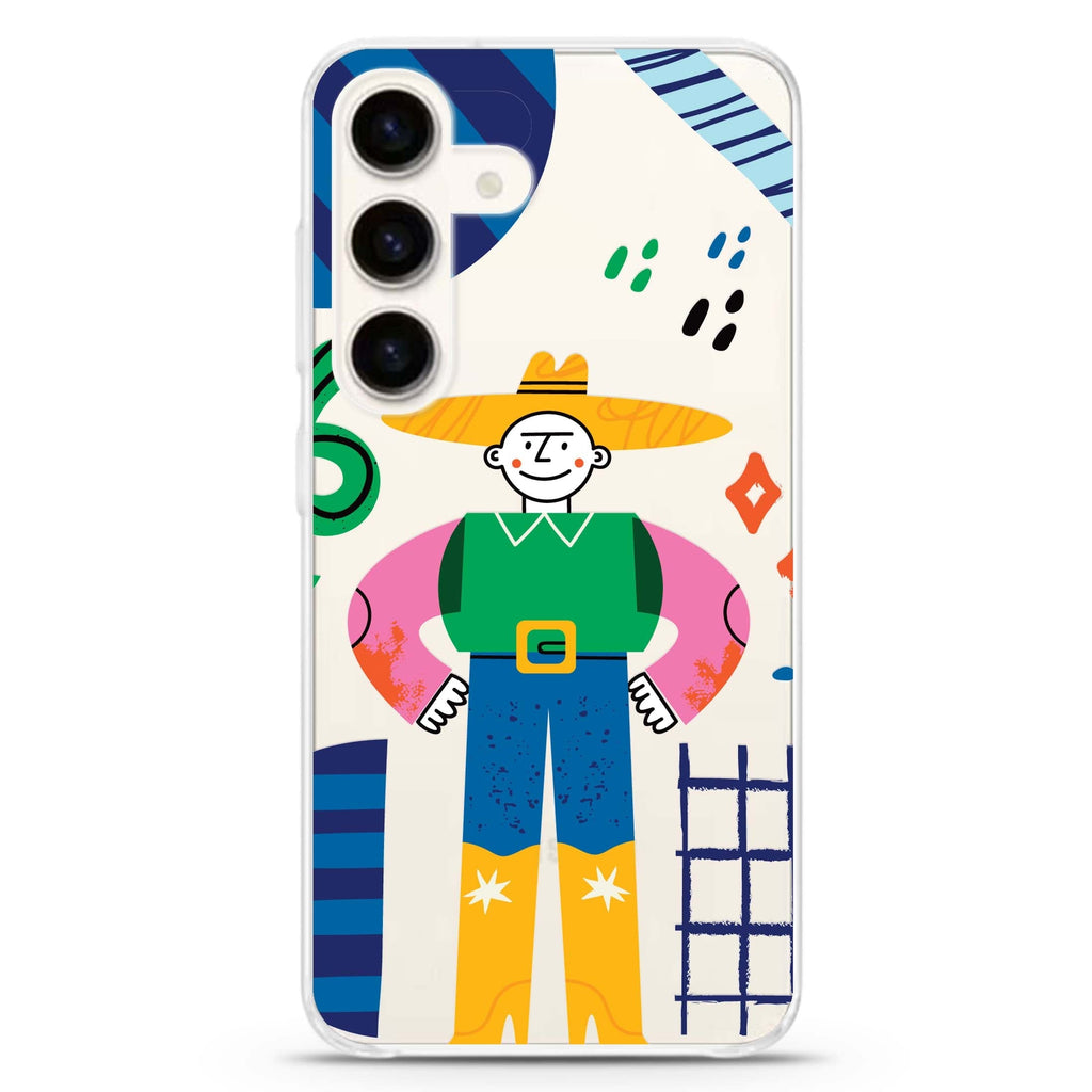 Abstract People Samsung Galaxy S26/S25/S24 水晶透明保護殼正面展示
