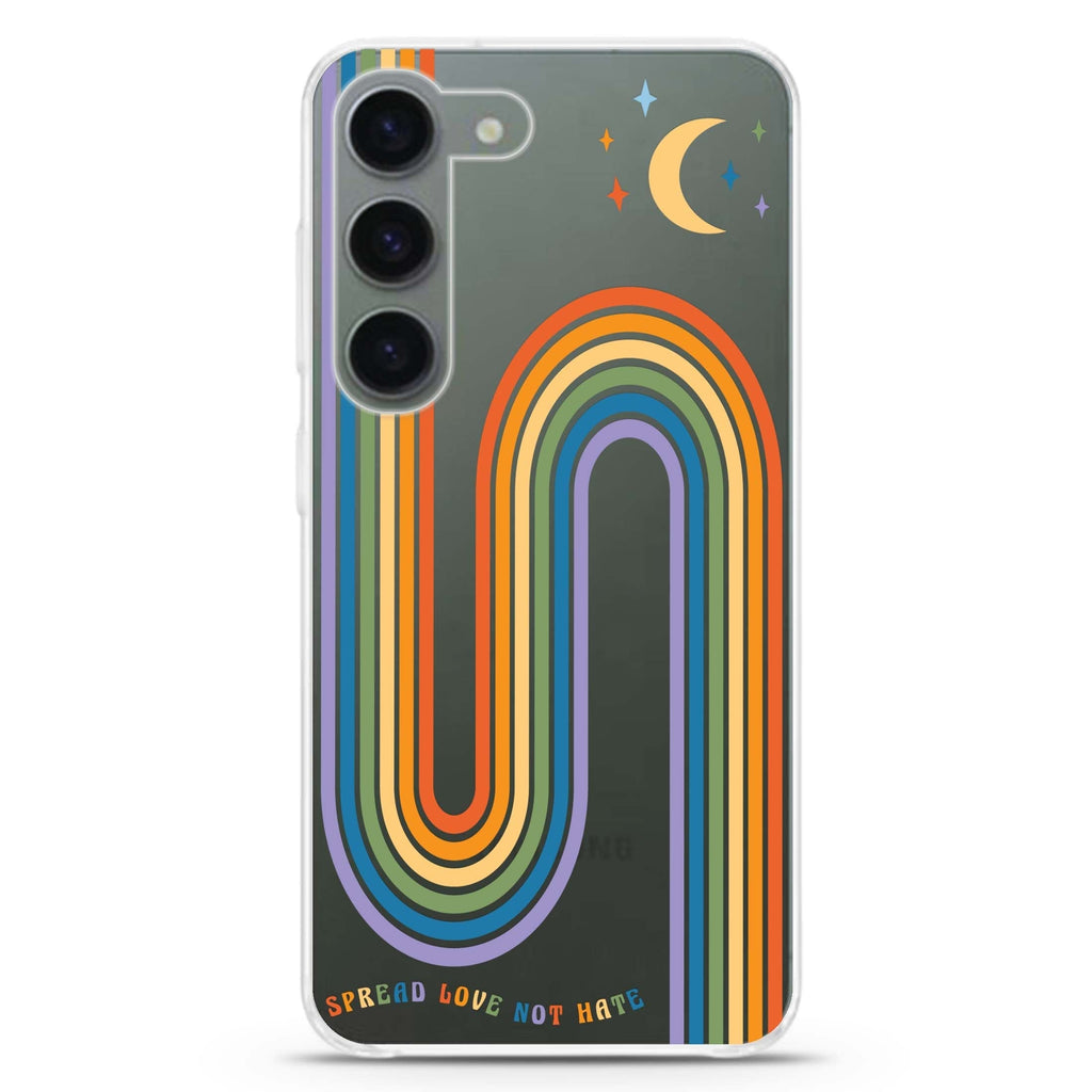 Spread Love with rainbow Samsung Galaxy 水晶透明保護殼