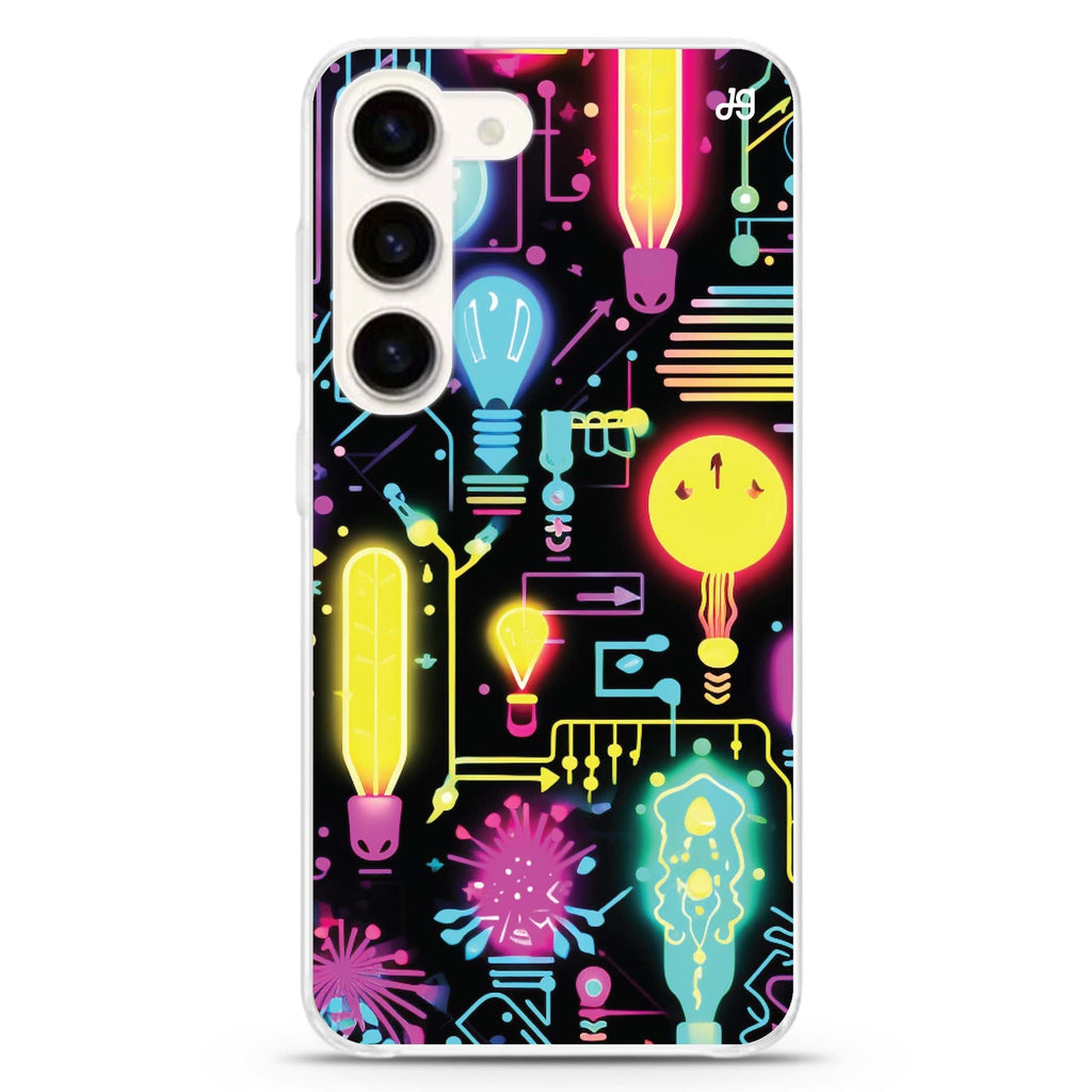 Neon Cascade Samsung Galaxy 水晶透明保護殼