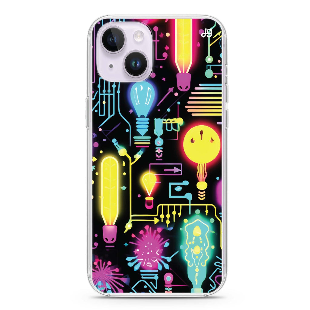 Neon Cascade iPhone 14 Plus 水晶透明保護殼