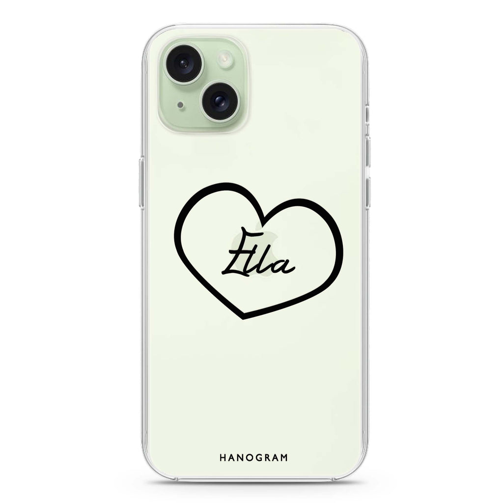 Sweet Heart iPhone 15 plus 水晶透明保護殼